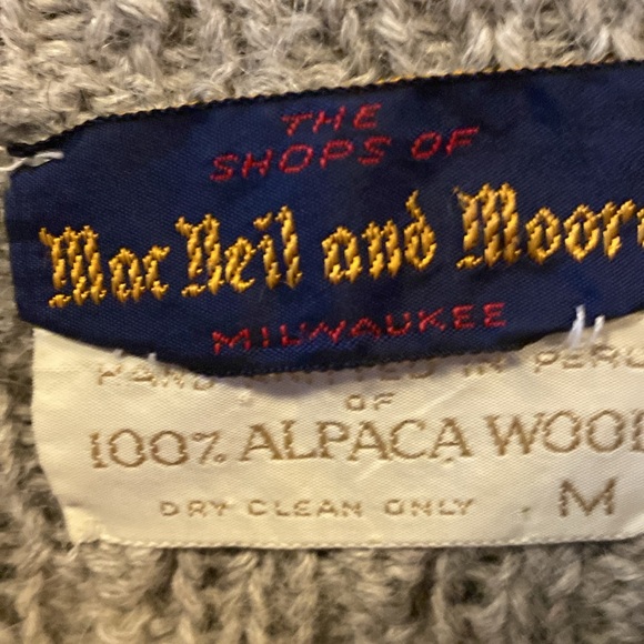 MacNeil and Moon 100% Alpaca wool cable knit crew neck sweater, Women’s M - Picture 3 of 5